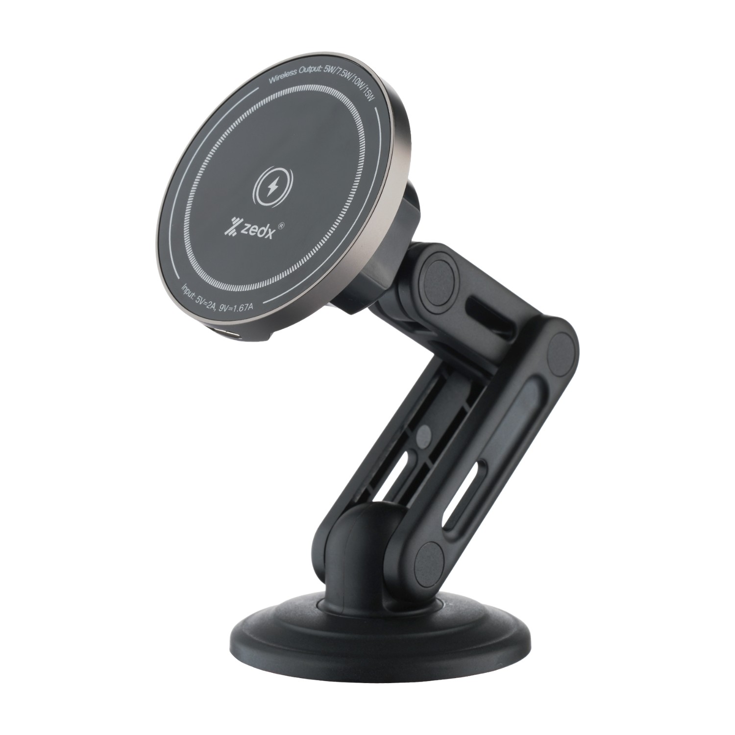 Zedx 15W Magnetic Wireless Car Charger Mount -C317