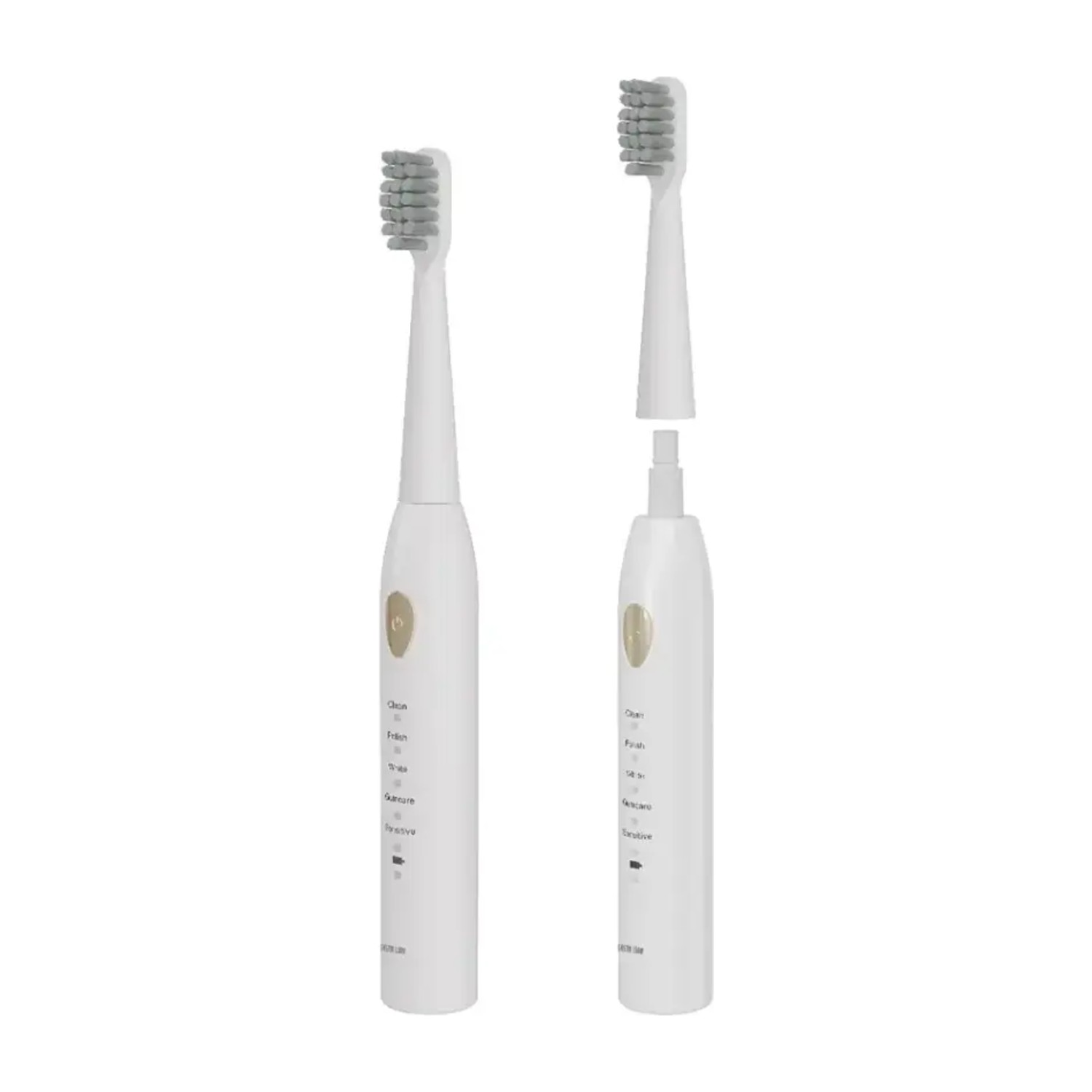Green Lion Sonic Plus Rechargeable Electric Toothbrush with 33000 VPM Vibration | 5 Smart Modes & 2-Min Timer | IPX7 Waterproof Sonic Toothbrush with 3 Brush Heads & 35 Days Battery Life – White