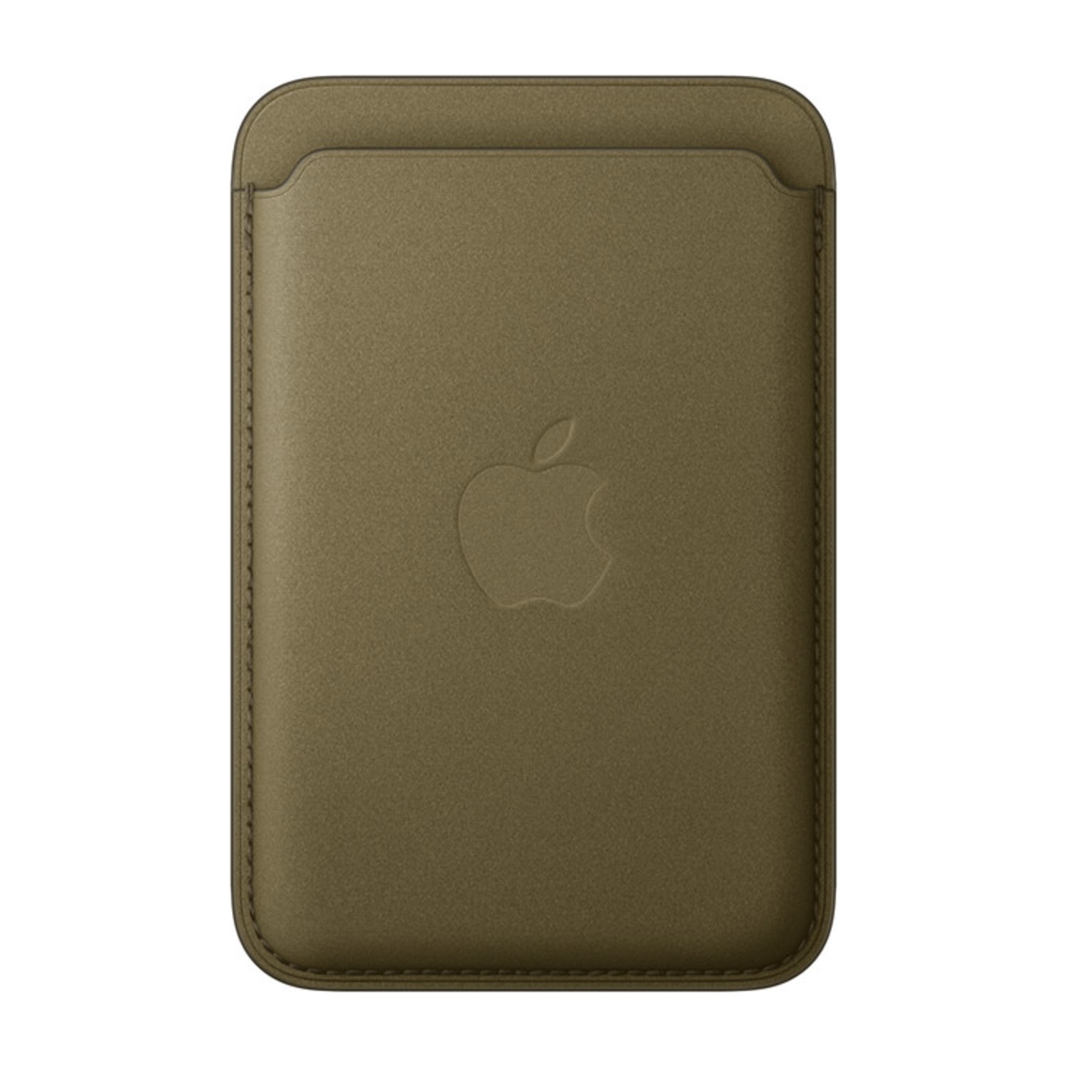 Apple Official FineWoven Wallet with MagSafe for iPhone, Magnetic Card Holder with Find My Support, Durable Microtwill Fabric - Olive