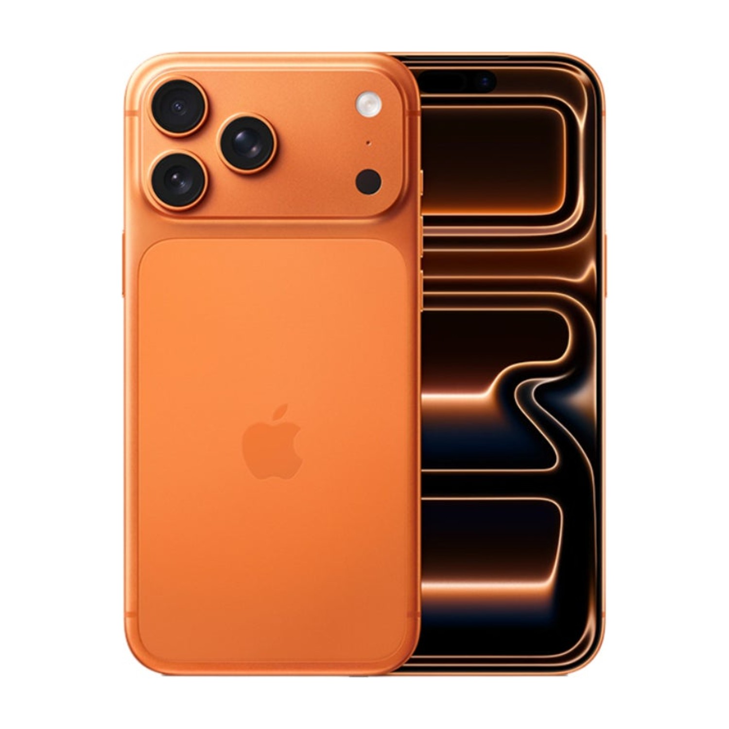 آيفون 17 برو ماكس، سعة 512 جيجابايت (شريحة Nano SIM + شريحة eSIM)، لون برتقالي كوني (Cosmic Orange)، يدعم شبكة 5G وتقنية FaceTime - نسخة عالمية