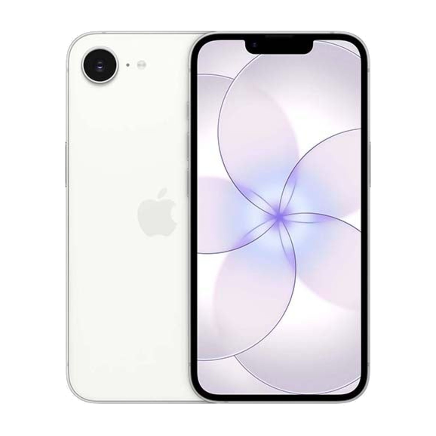 هاتف iPhone 17e بسعة 256 جيجابايت أبيض 5G (شريحة eSIM فقط) مع فيس تايم - إصدار الشرق الأوسط