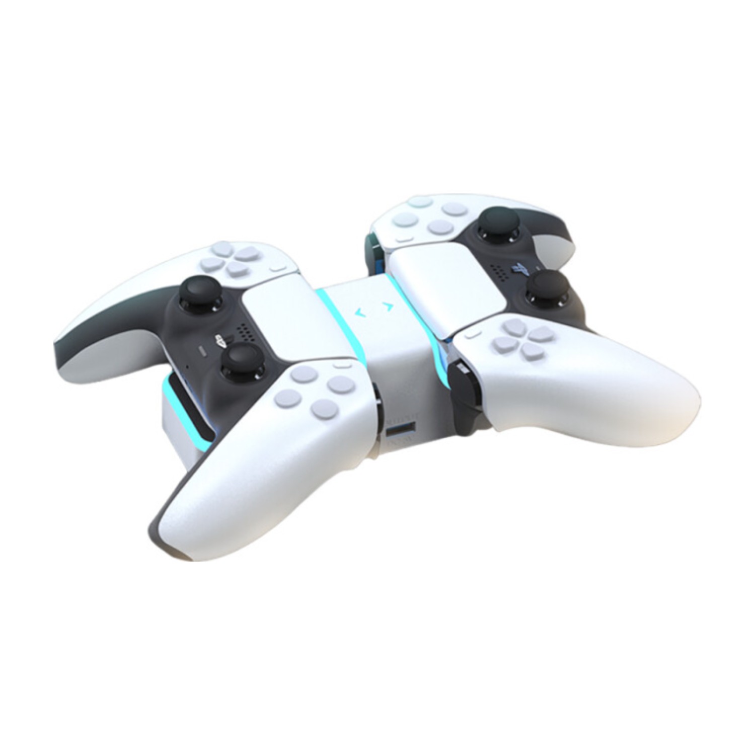 BRAVE Dual Charger Dock with Blue Light for Ps5 Wireless Controller