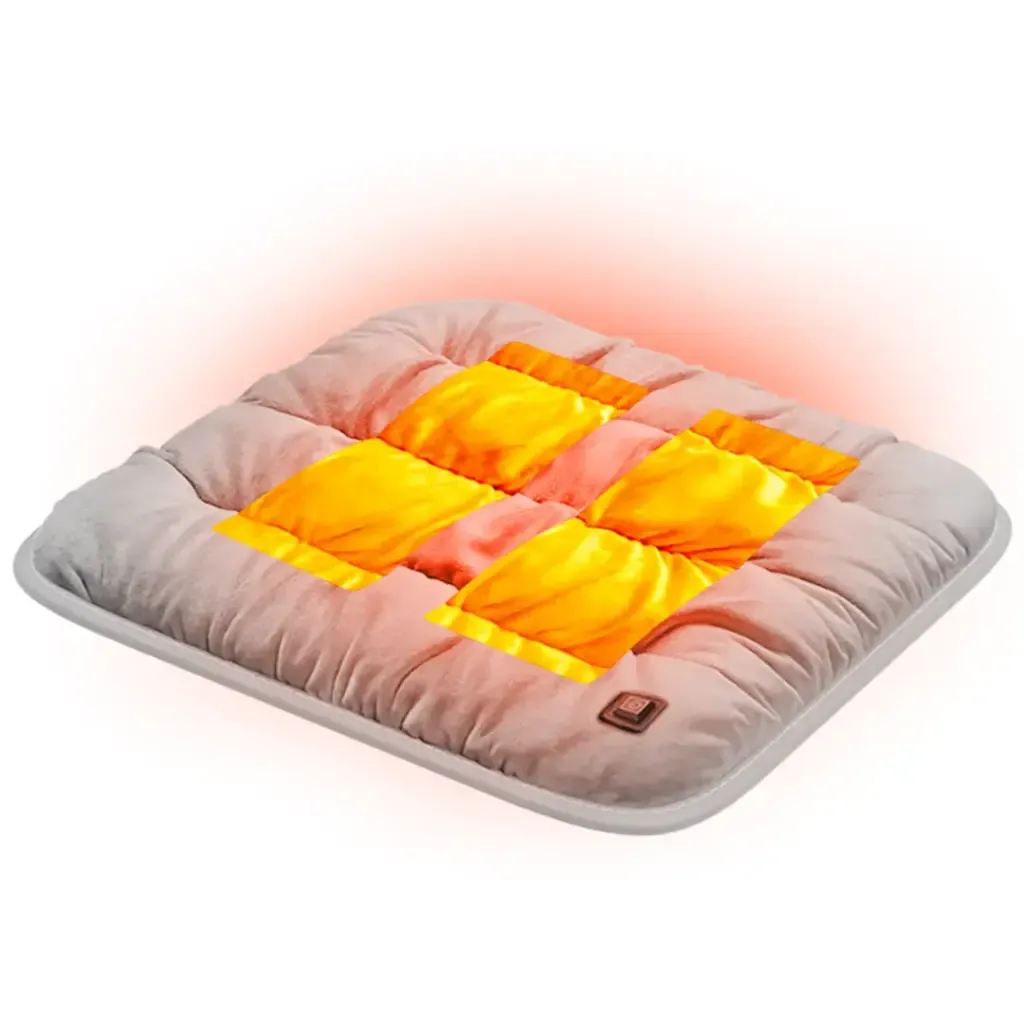 GREEN LION Electric Heating Seat Cushion with Nano-Silver Technology, 4 Heating Modes