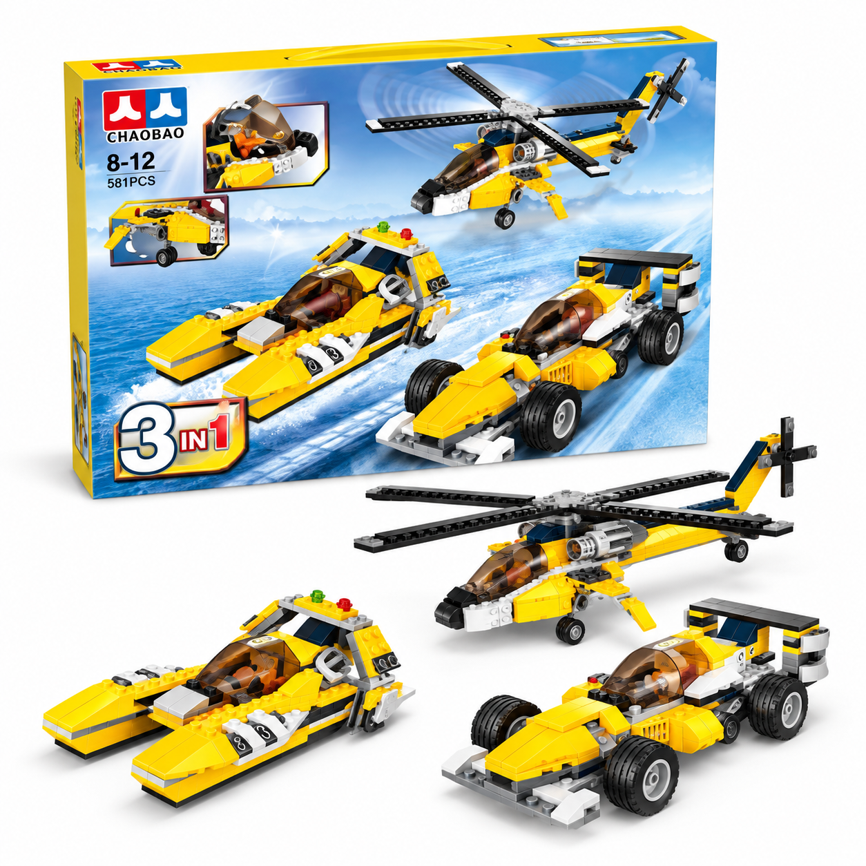 3-in-1 Building Blocks Toy Set