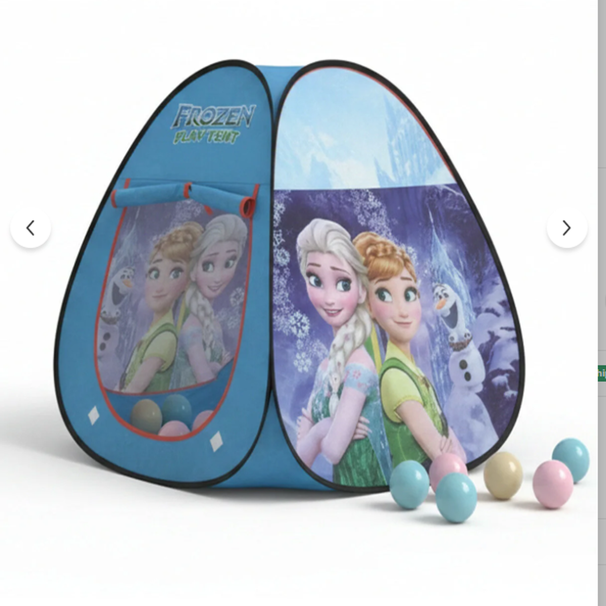 DasToys Kids Play Tent With 50 Balls | FROZEN | Indoor & Outdoor Folding Playhouse | Ages 2+