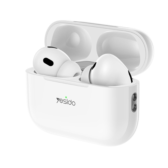 Yesido JB23 TWS Wireless Earphones Bluetooth 5.3 with Jieli 6973 Chip, Lightning Charging – White