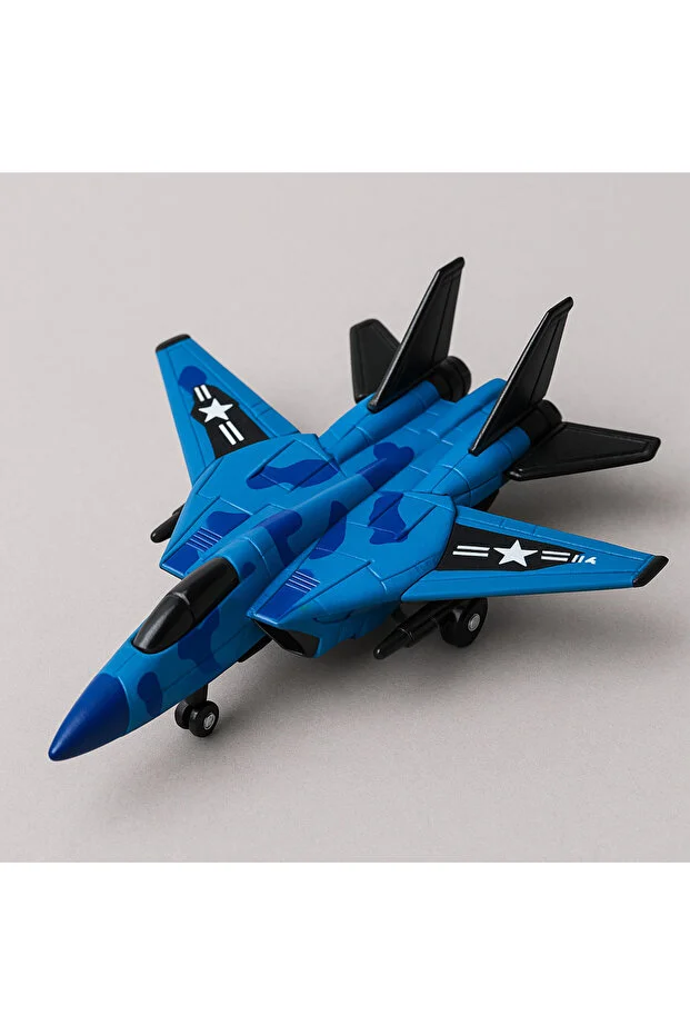 لعبة DmarQa Combat Aircraft Die – Cast Metal - نموذج طائرة مقاتلة التمويه للأطفال 3+