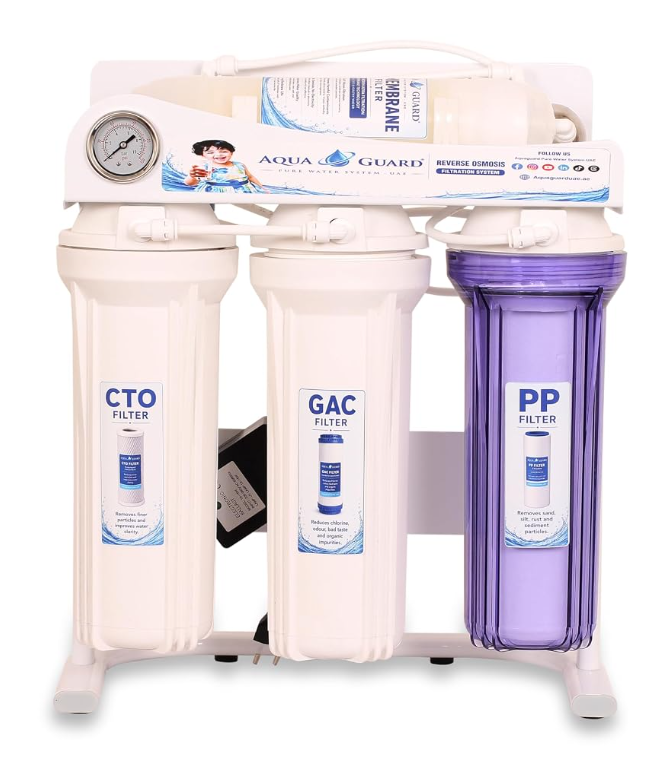 AQUAGUARD PURE WATER SYSTEM UAE AQUAGUARD 5 Stage Under Sink UF + UV Water Purifier, Zero Water Wastage, Suitable for 25 300 PPM TDS