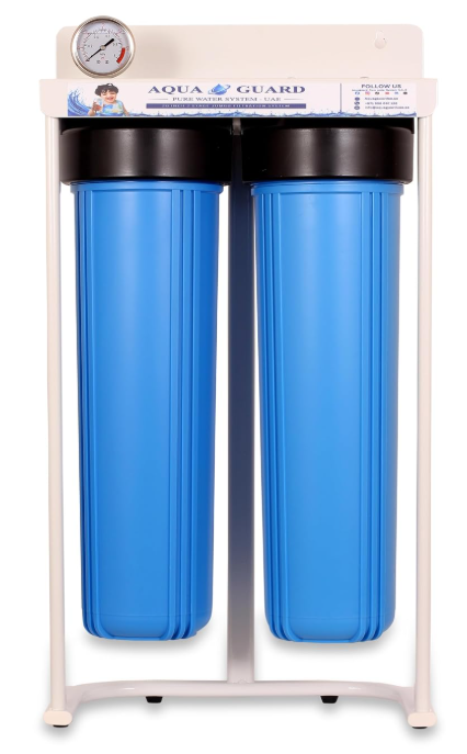 AQUAGUARD PURE WATER SYSTEM UAE 20 Inch 2-Stage Jumbo Whole House Water Filter with PP and CTO Cartridges