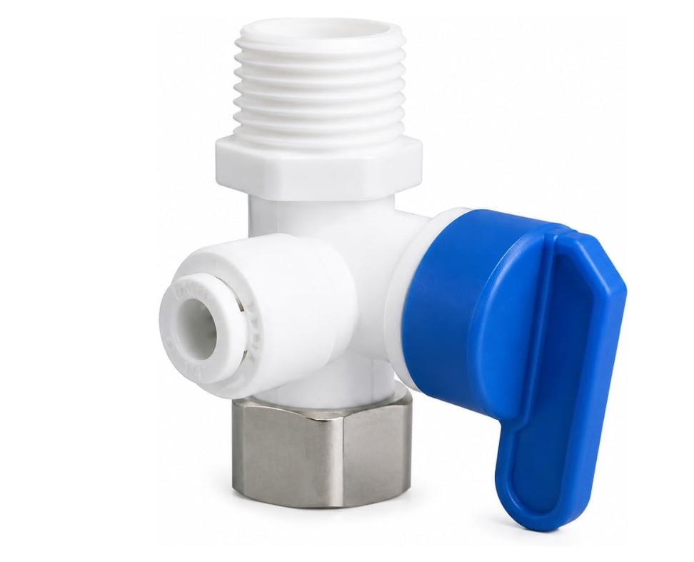 AQUAGUARD PURE WATER SYSTEM UAE Water Purifier Quick Connector, 1/4 Inch Quick Plug to 1/2 Inch Internal Thread, White