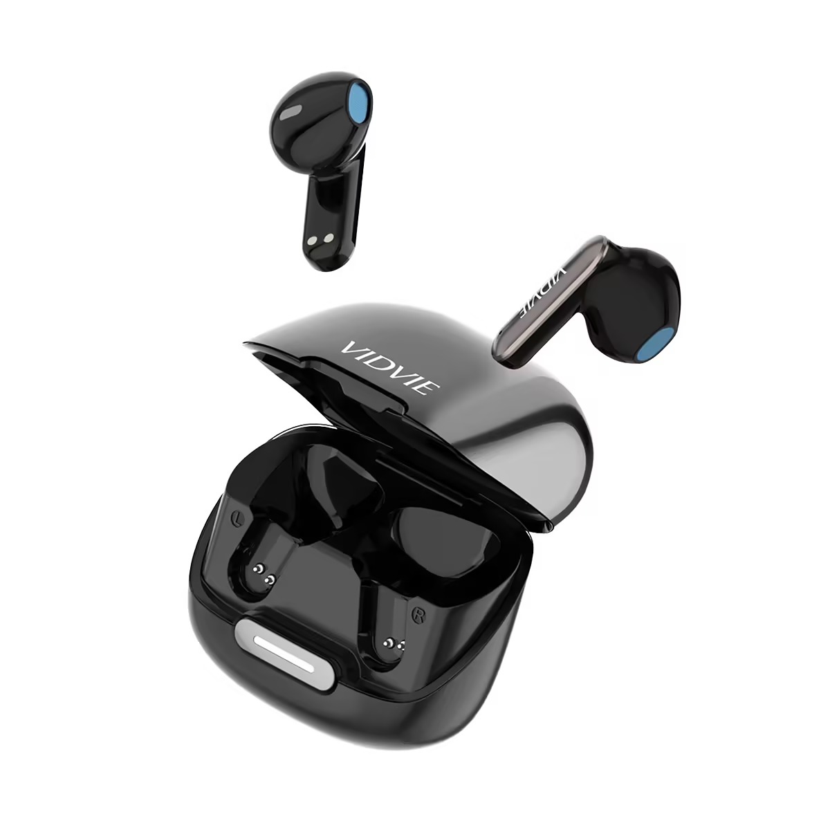 Vidvie Semi-In-Ear Noise Cancelling Wireless Earbuds, TWS Bluetooth Earphones with Built-in Mic, Comfortable Fit and Portable Charging Case, for Work, Travel and Fitness, BT894
