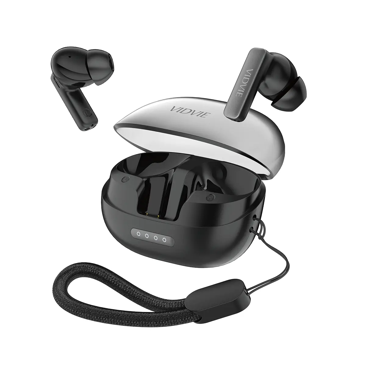Vidvie In-Ear TWS Wireless Earbuds with ENC Noise Reduction, HD Sound, Touch Controls, Comfort-Fit Silicone Tips and Portable Charging Case, for Calls, Music and Workouts, BT8010