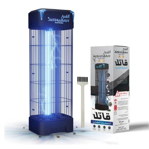 ALSHABAH Original Mosquito Killer, 3800V Smart Killer Mosquito Lamp with 15W UV Light, High Powered Insect Killer for Indoor, Kitchen, Patio, Backyard, Black - 3 Year Warranty/ Made in Jordan
