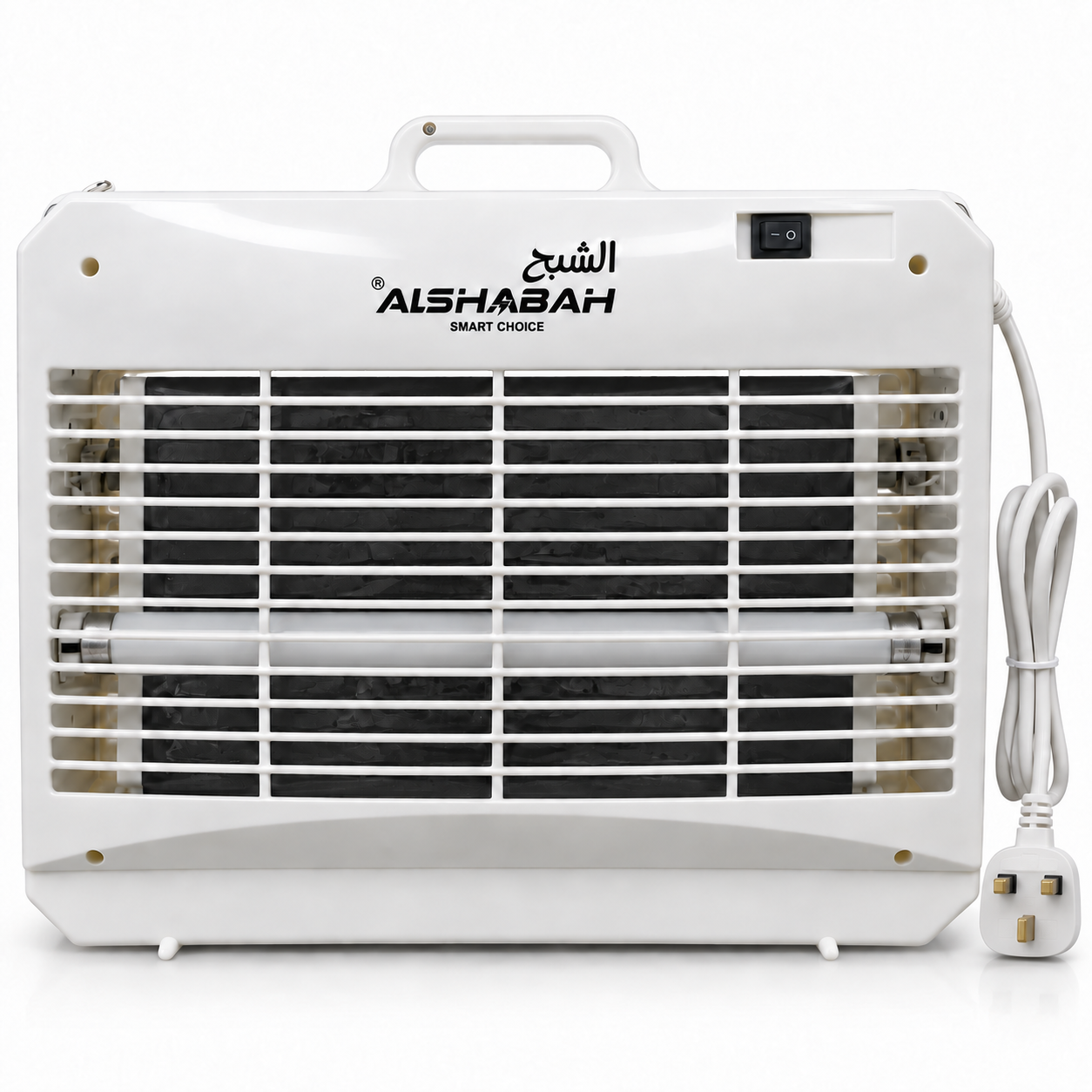 ALSHABAH Insect Killer 3800V | Dual UV Tube Lights for Flying Insects | Glue Board Fly Trap for Mosquitoes, Flies & Gnats | Chemical-Free Indoor Insect Control | 3710 | White