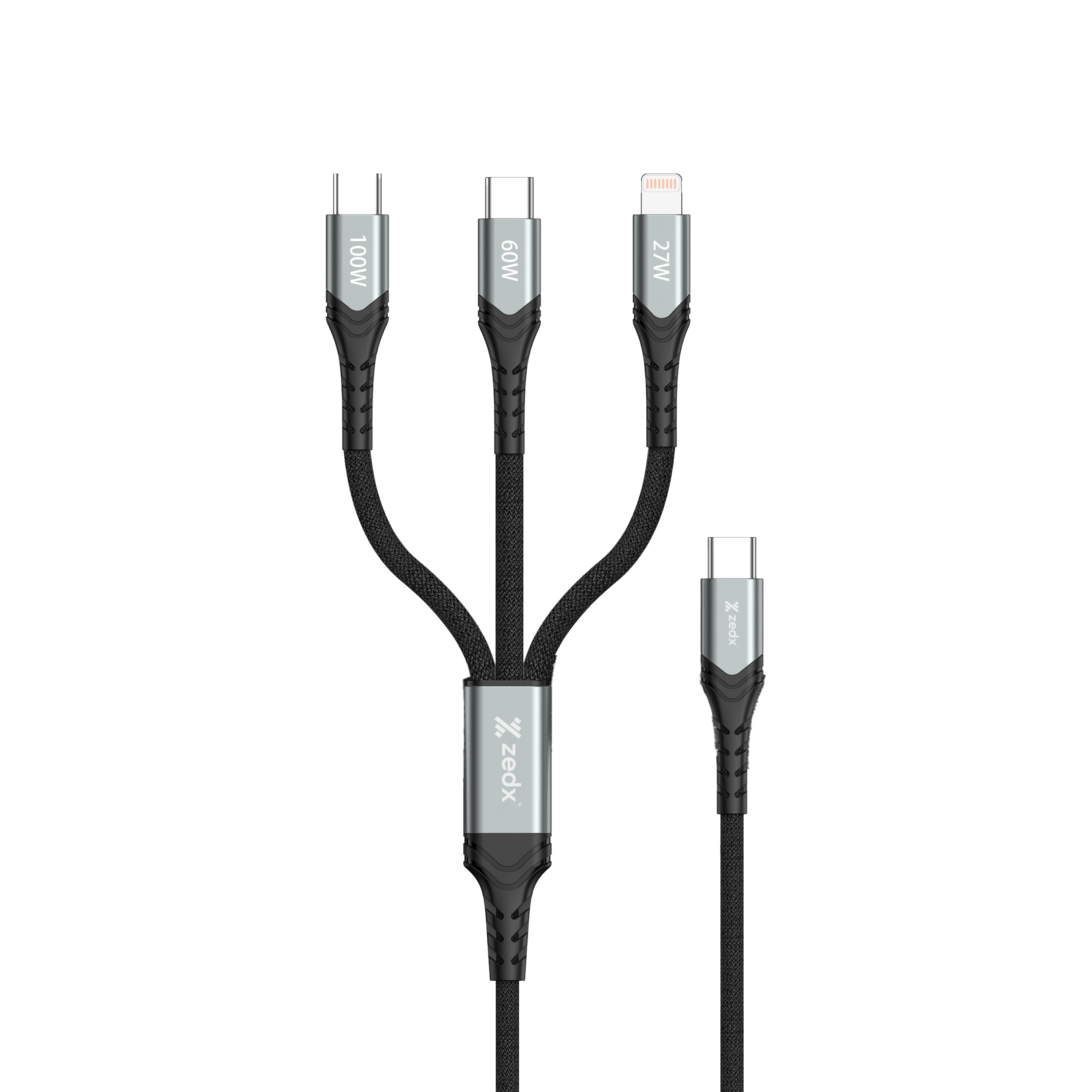 ZEDX 3-in-1 Super Fast Charging Cable (ZX-021)