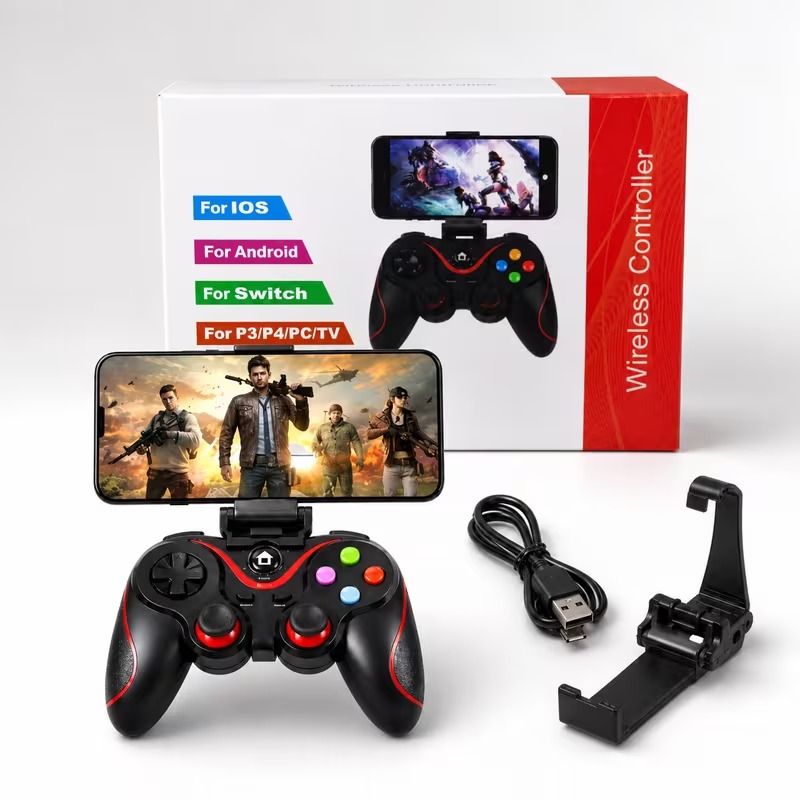 Fine Wireless Game Controller with Phone Holder
