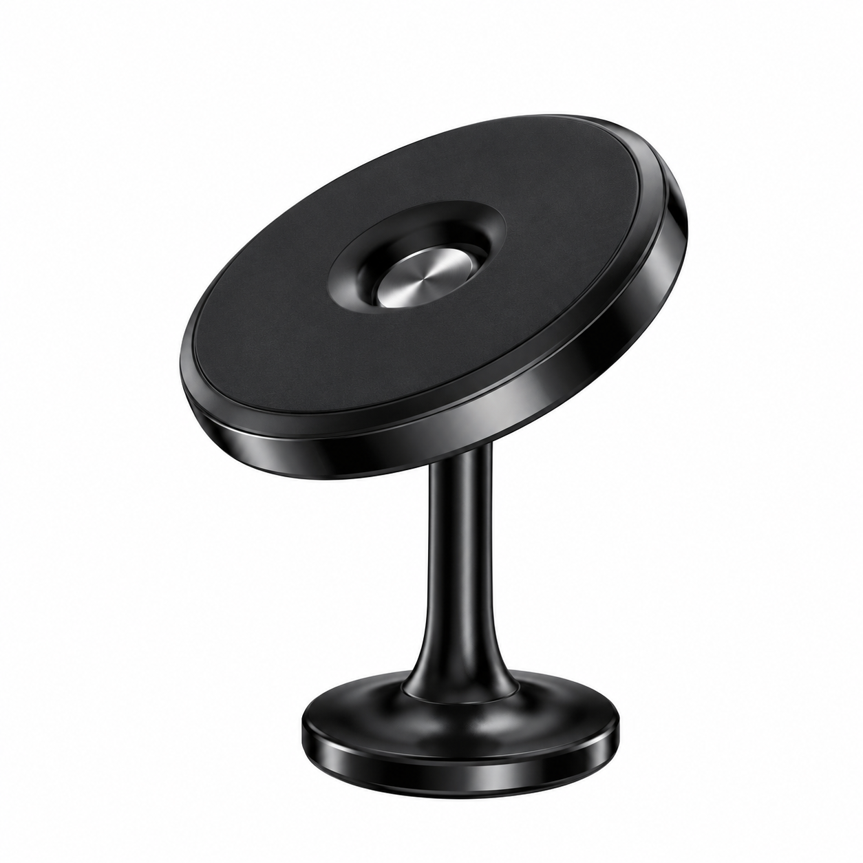 GODES GD-HD338 Universal Magnetic Car Mount – Compact 8-Magnet Phone Holder with 360° Rotation & Anti-Slip Pad (Black)