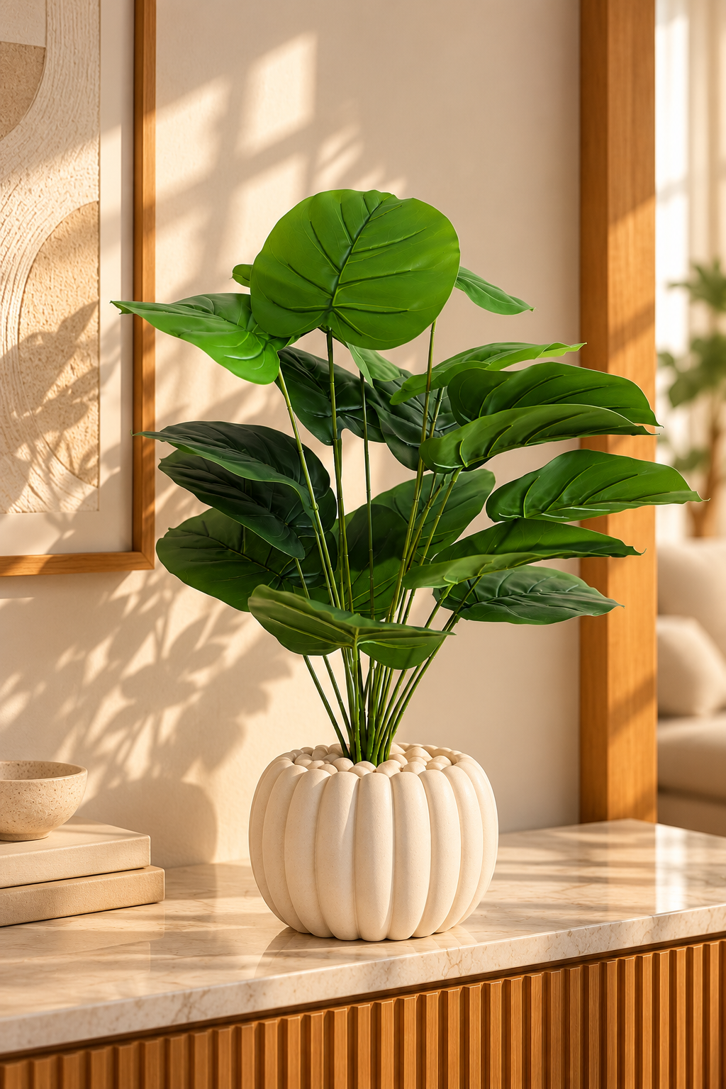 Beitna Helw Plain Monstera – Without Pot – Artificial greenery, zero maintenance