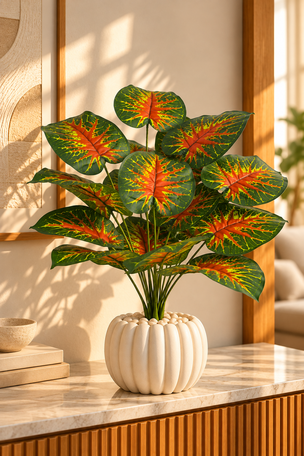 Beitna Helw Sunlit Monstera – Without Pot – Artificial greenery, zero maintenance