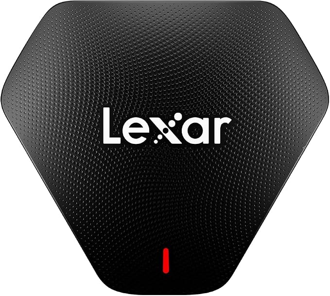 Lexar Professional Multi-Card 3-in-1 USB 3.1 Reader, Supports SD, microSD and CF Cards (LRW500URBNA)
