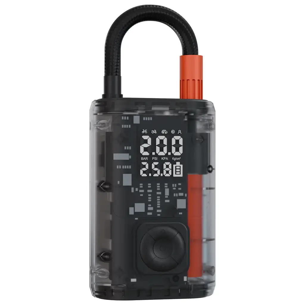Porodo Vyrox Car Tire Inflator with Real-Time Pressure Display