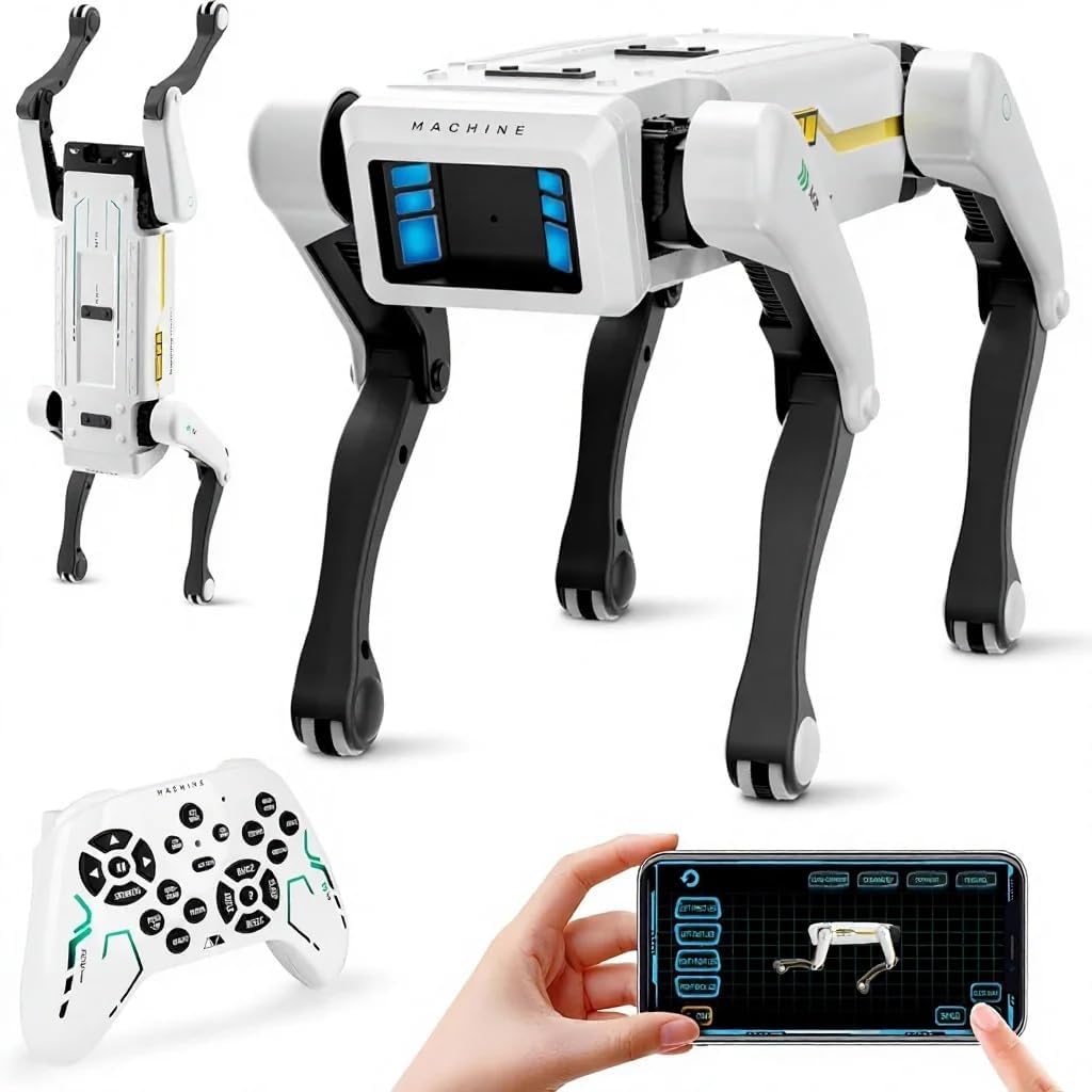 Smart Robot Dog Toy, Interactive STEM Pet with Voice Control, 30+ Actions, App Programming | Interactive Smart Robot Dog, Voice Control, 30+ Movements, App Programming