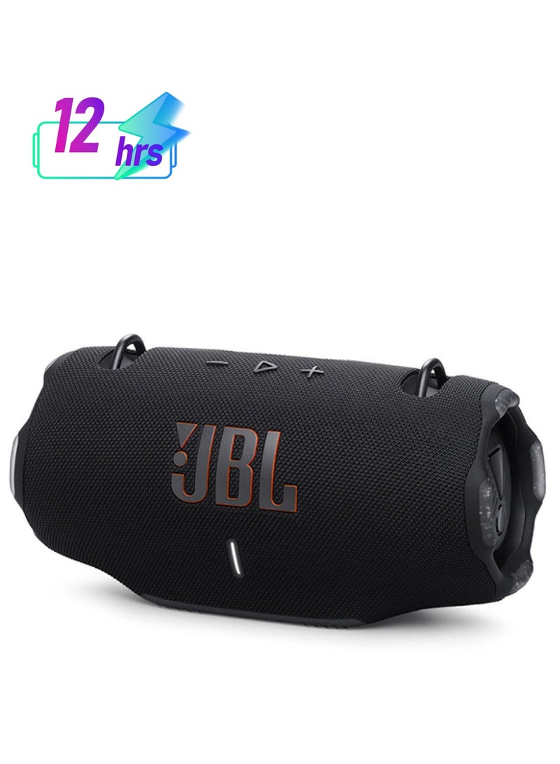 Xtreme 4 Portable Waterproof Speaker With Massive Pro Sound And A Convenient Shoulder Strap Black