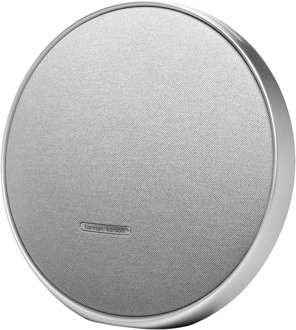 مكبر صوت منزلي ستريو محمول Harman Kardon Onyx Studio 9، صوت فائق، مسرح صوت أوسع، اتصال متعدد السماعات، بطارية مدمجة، ضبط ذاتي، تطبيق Harman Kardon One، رمادي