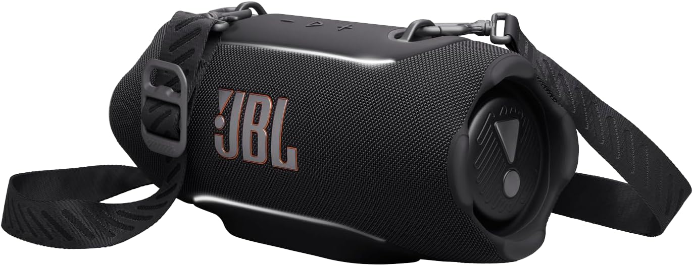 مكبر صوت بلوتوث محمول JBL Xtreme 5 مع AI Sound Boost، وقت تشغيل 28 ساعة، IP68 مقاوم للماء والغبار، إضاءة محيطة، بنك طاقة مدمج، اقتران متعدد مكبرات الصوت Auracast، صوت USB - C بدون ضياع