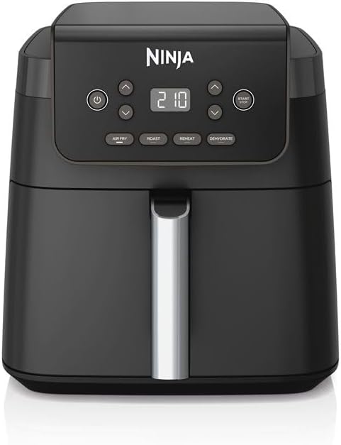 Ninja 6.2L Oil Free Hot Air Fryer Large Square Drawer Black AF170EU