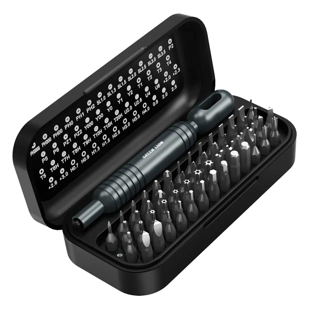 طقم مفك براغي يدوي أخضر Lion GMS -55 - أسود