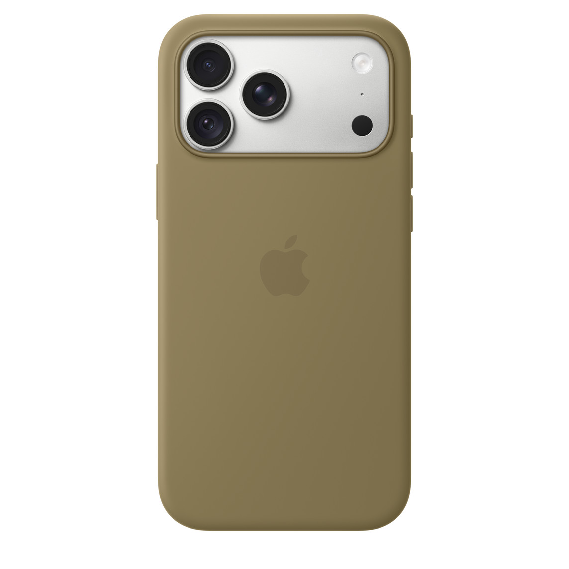 Apple Official Silicone Case with MagSafe for iPhone 18 Pro Max, Heavy Duty Shock-Absorbing Protective Back Cover with Camera Control Button Access, Microfiber Lining Shield - Olive