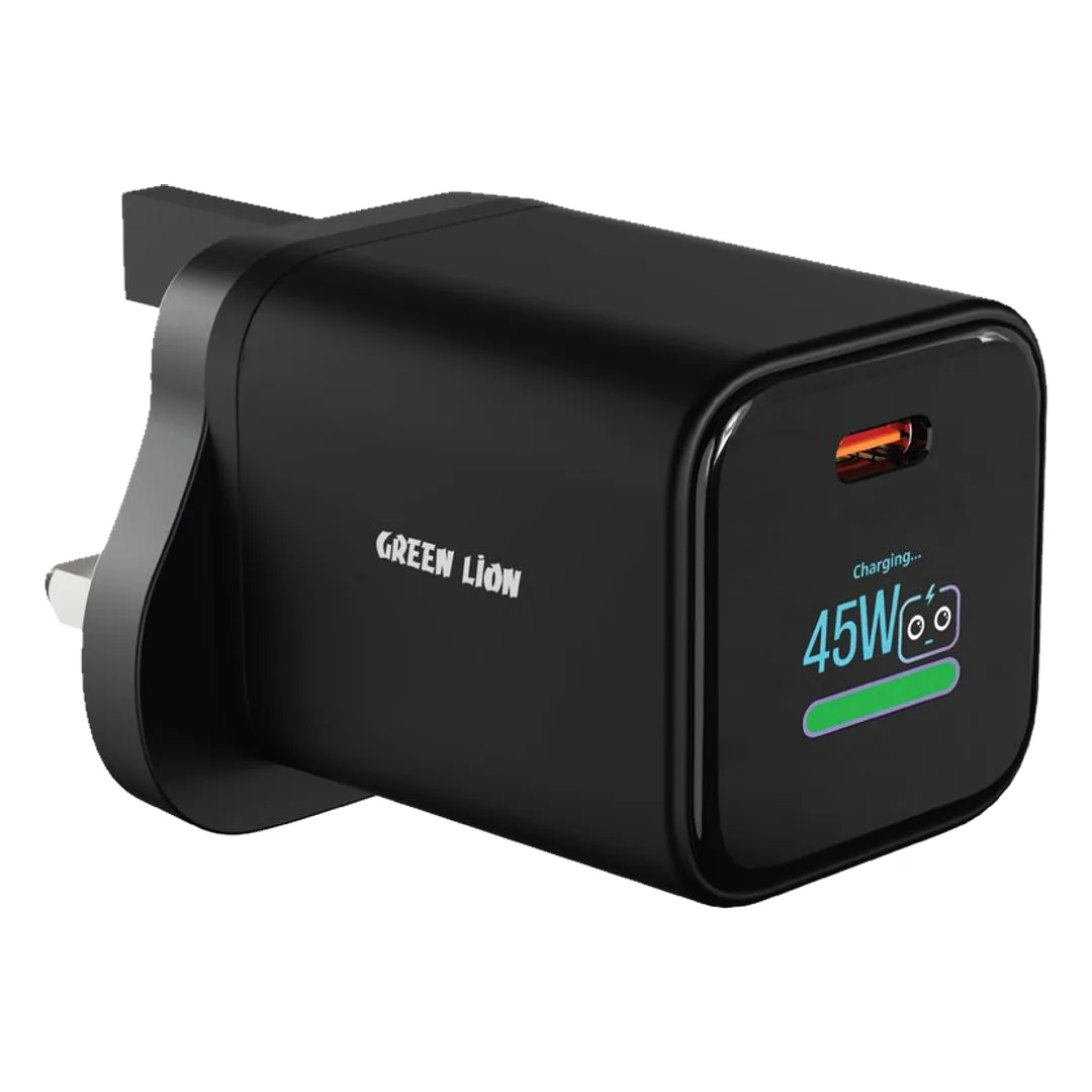 Green Lion AVS Connect TFT Wall Charger 45W - Black