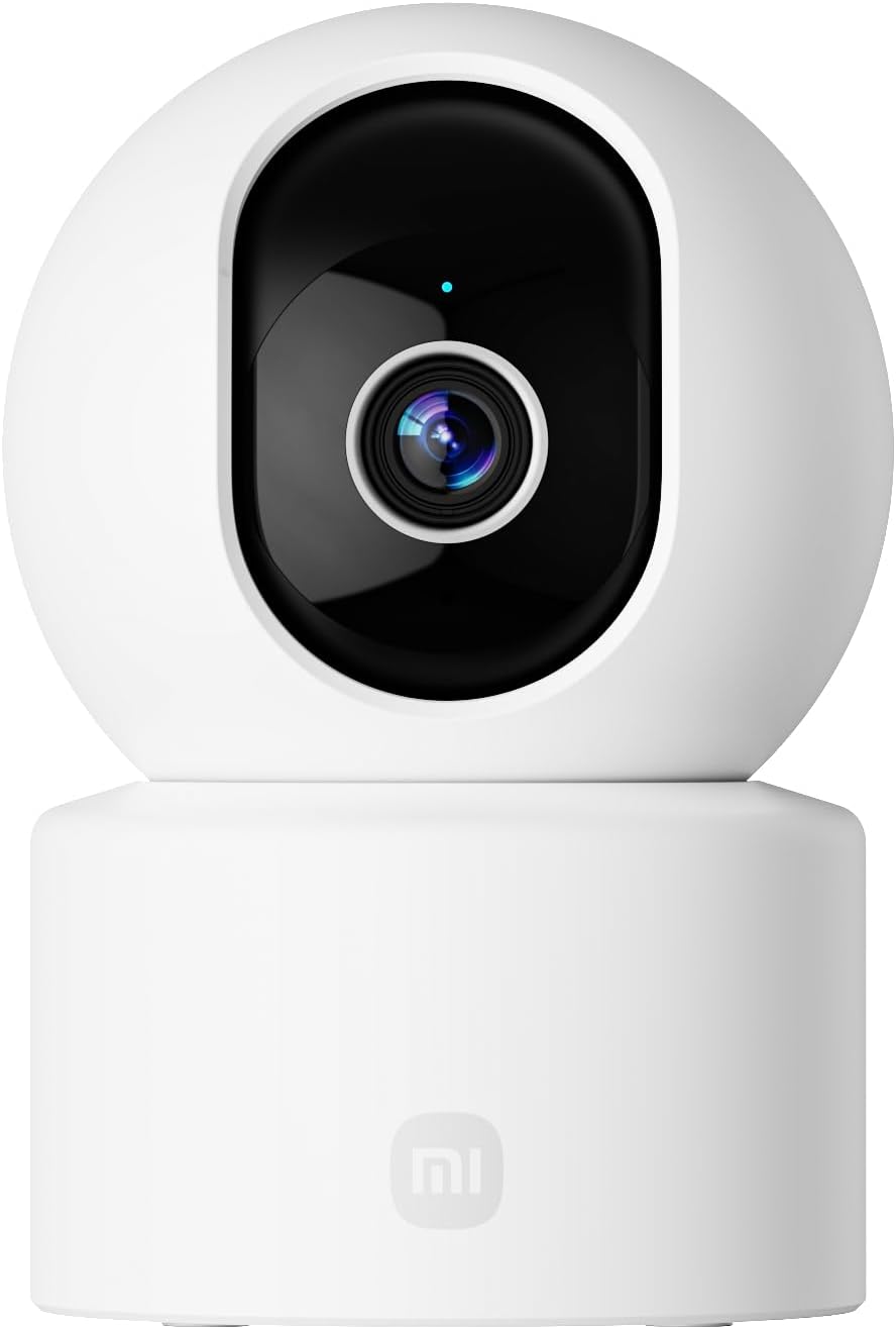 Xiaomi Smart Camera C302 2K 3MP 360° Indoor Security Camera with AI Human & Pet Detection, Night Vision, Two-Way Audio, Wi-Fi 6 – White