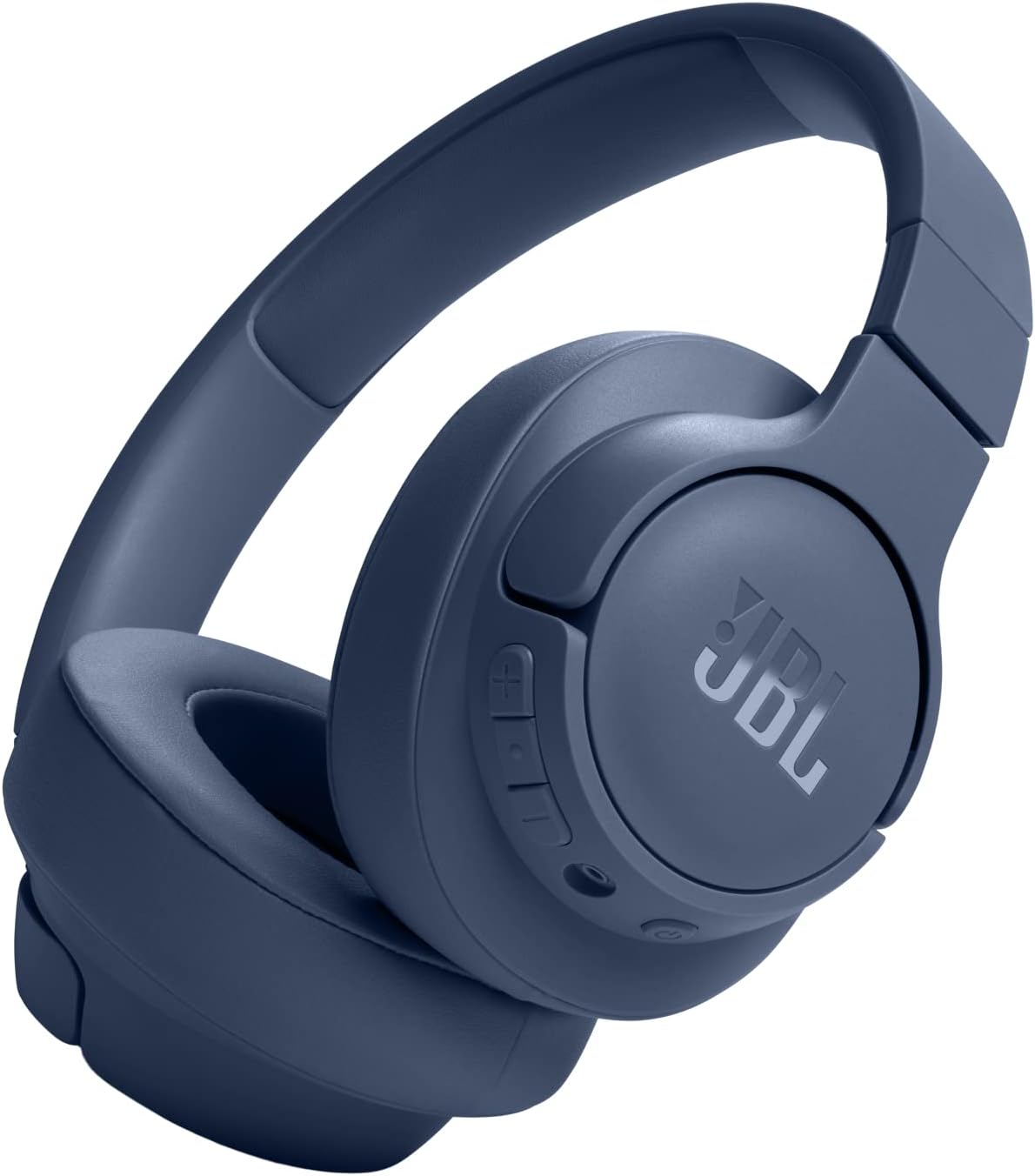 JBL Tune 720BT Wireless Over-Ear Headphones, Pure Bass Sound, Bluetooth 5.3, 76H Battery, Hands-Free Call, Multi-Point Connection, Foldable, Detachable Audio Cable - Blue, JBLT720BTBLU, Standard