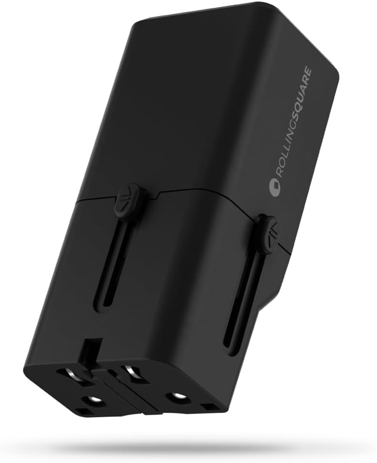 Brave GaN2-30W Universal Travel Adapter with PD3.0 Fast Charging, Worldwide Compatibility (USA/UK/EU/AUS) - Perfect for iPhone 16 Pro Max, Samsung Galaxy S24, & More