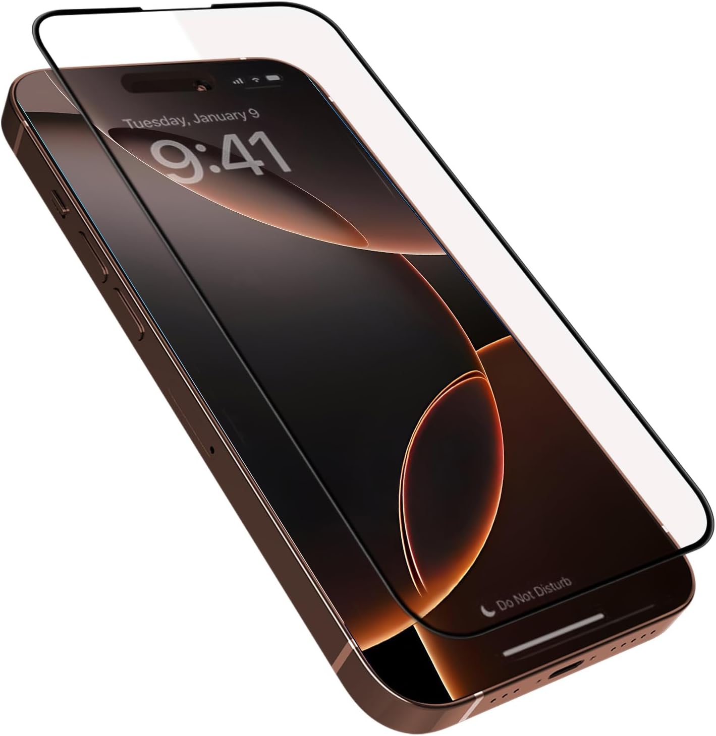 BRAVE Guard Ultra HD Clear Tempered Glass Screen Protector for iPhone 16 Pro (6.3-Inch), 9H Military-Grade Impact & Scratch Protection Film with Alignment Tray,