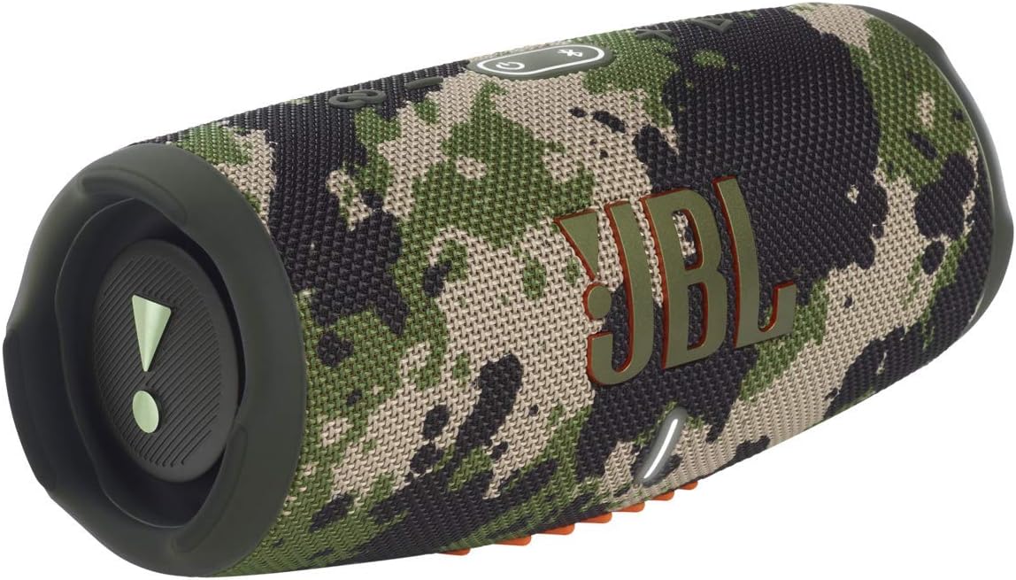 JBL Charge 5 Portable Speaker - Built In Powerbank - Powerful Pro Sound - Dual Bass - 20H Battery - Ip67 Waterproof Squad