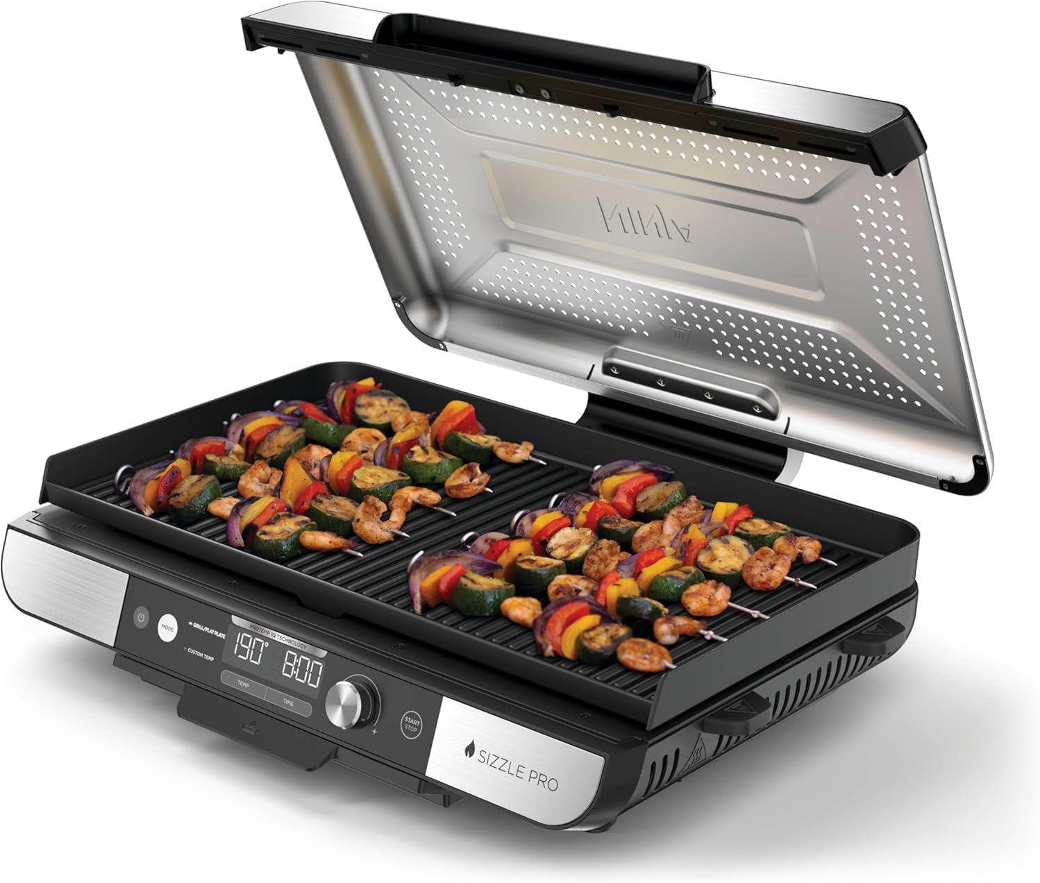 Ninja GX101EU Indoor Contact Grill, Silver/Black