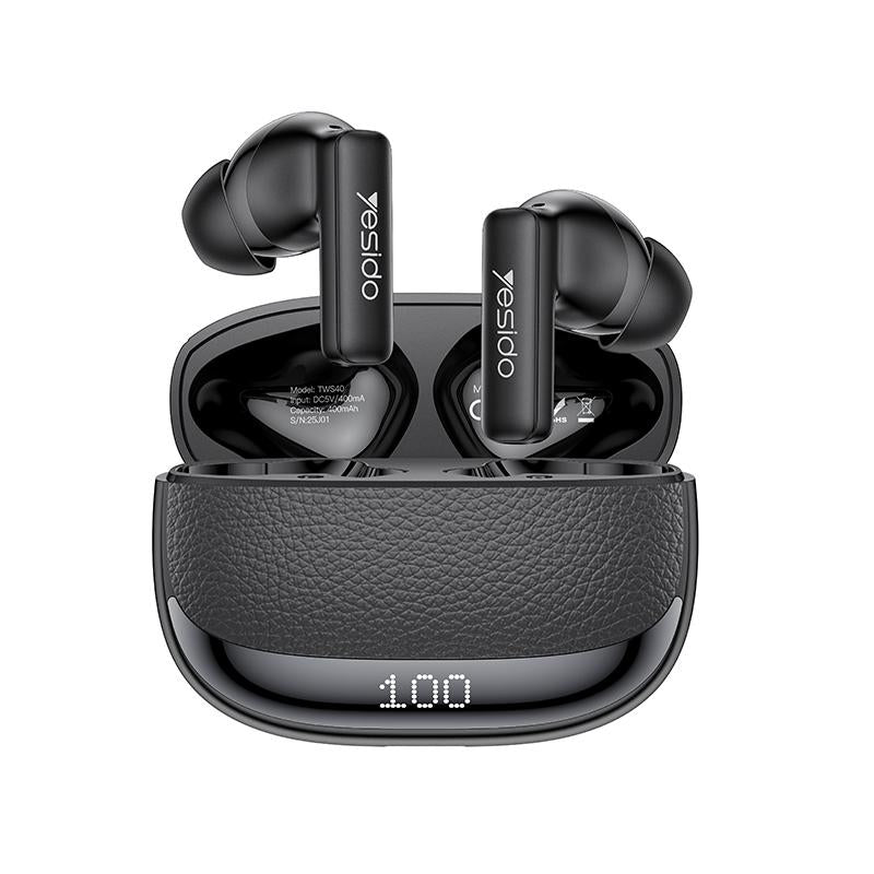 Yesido TWS40 ABS Material ANC+ENC Noise Reduction TWS Wireless Earbuds Earphones
