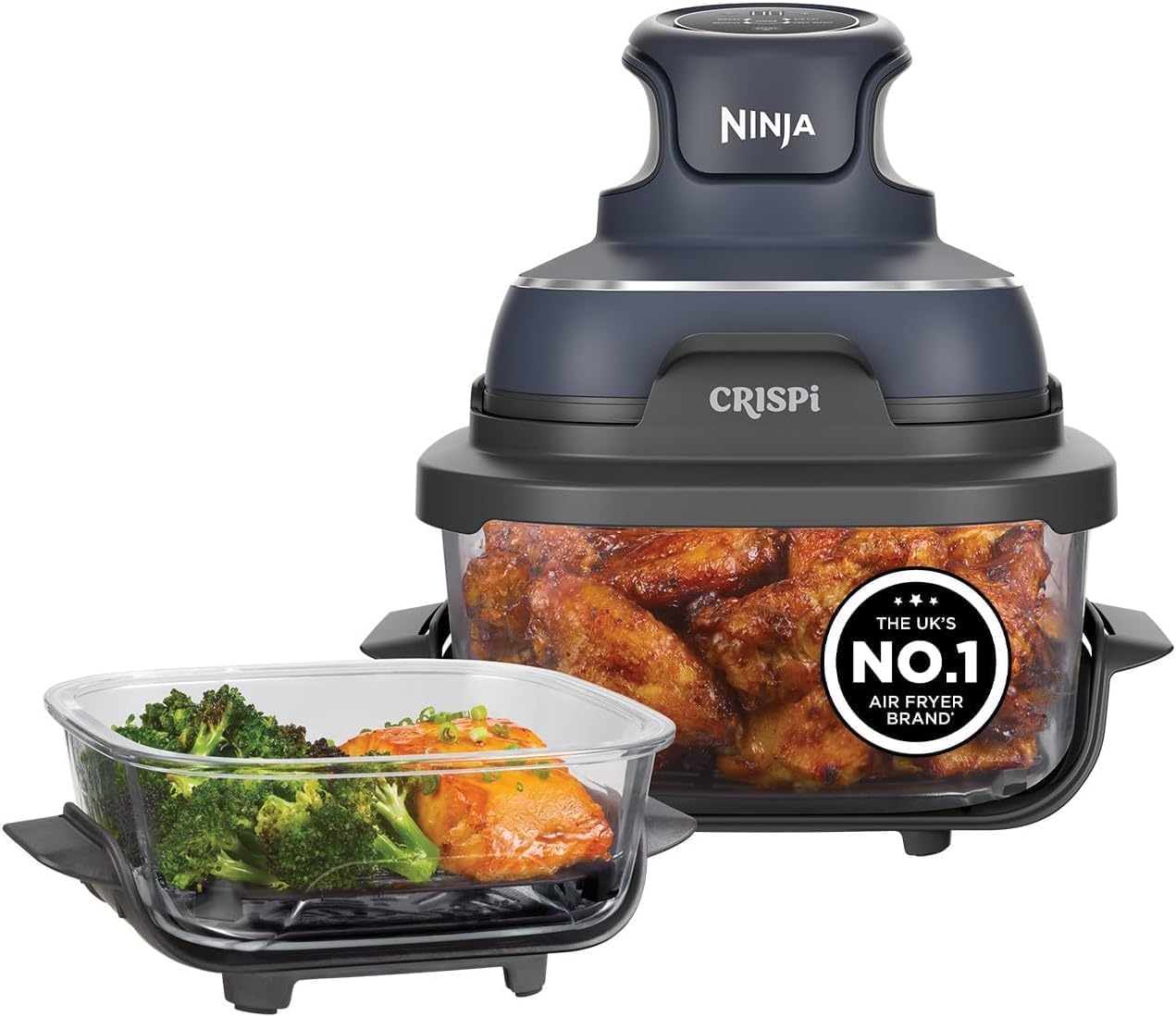 Ninja Crispi 4-in-1 Portable Glass Air Fryer Cooking System, 1700W
