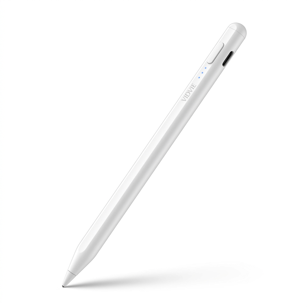 Vidvie Universal Active Capacitive Stylus Pen, Rechargeable USB-C Digital Pen with Precision Tip and Lightweight Aluminum Body for iOS, Android and Windows Tablets and Phones, AP06