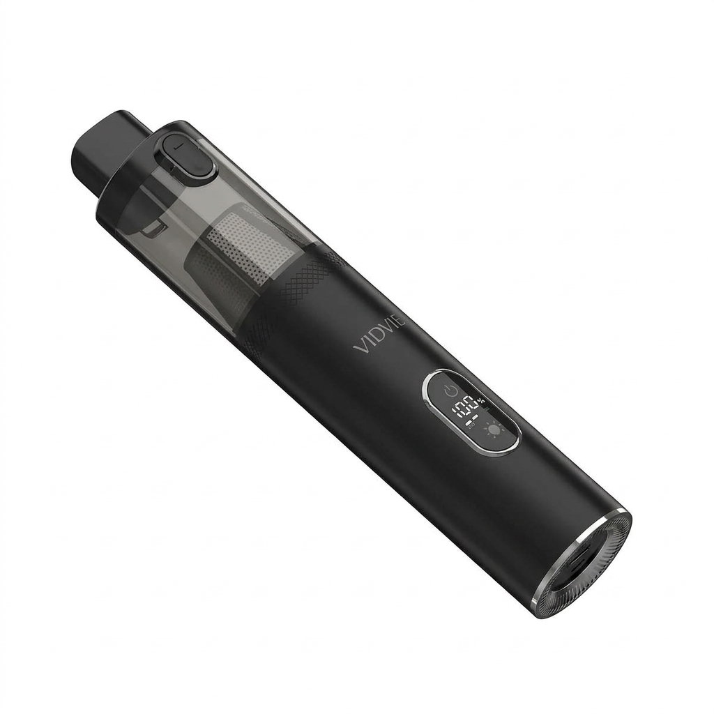 Vidvie VC004 Wireless Handheld Car Vacuum Cleaner, 85W Strong Suction, 3-in-1 Multi-Nozzle Design with Smart Digital Display, Black