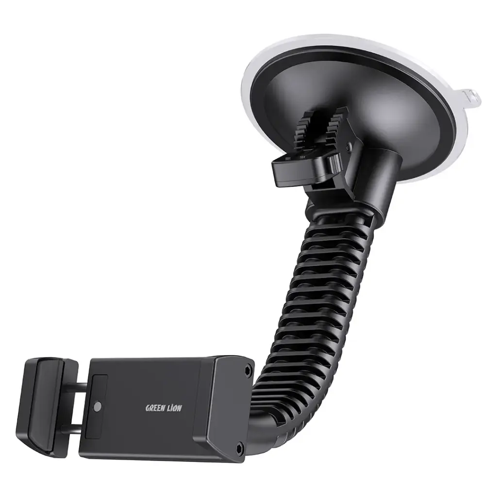 Green Lion GV-550 Heavy Duty Windshield Car Phone Mount - Black