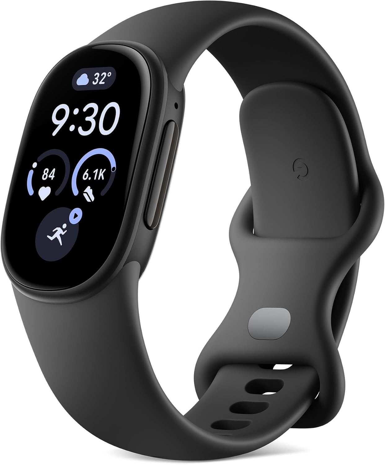 Google Fitbit Edge Fitness Tracker - Premium Smart Health Wristband with Vivid Color AMOLED Display, Advanced Heart Rate Tracking, Sleep Insights & Auto-Activity Detection (Black)